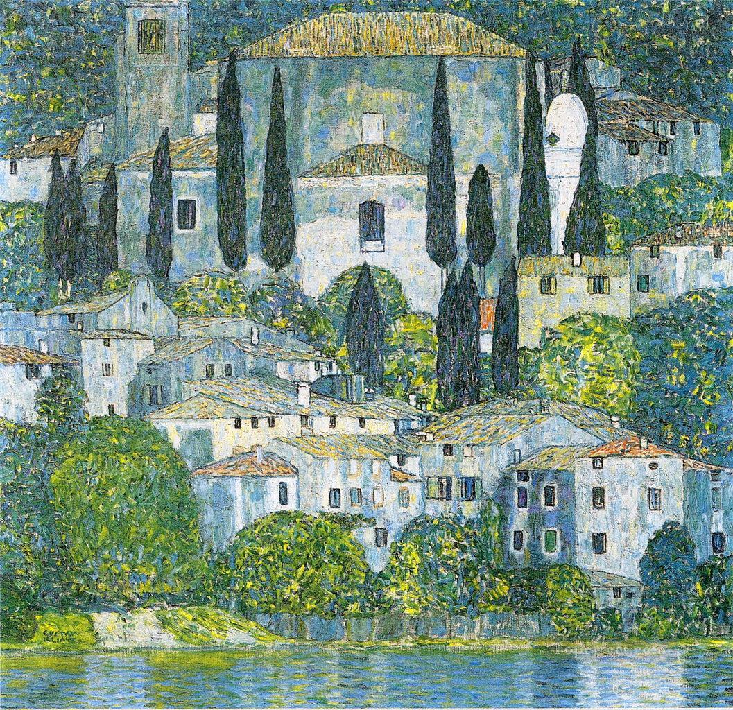 Chruch in Cassone Gustav Klimt Oil Paintings